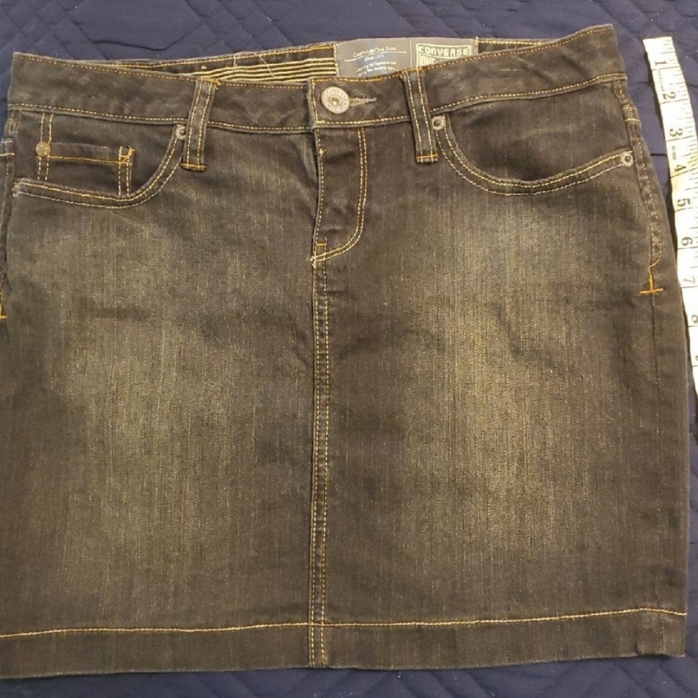 Denim Converse skirt